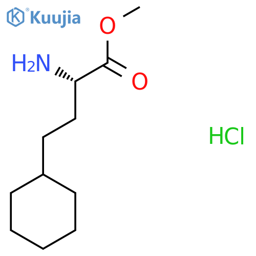 methyl (2S)-2-amino-4-cyclohexylbutanoate hydrochloride structure