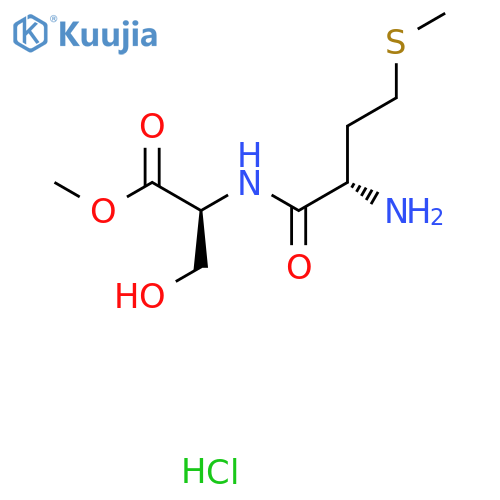 methyl (2S)-2-(2S)-2-amino-4-(methylsulfanyl)butanamido-3-hydroxypropanoate hydrochloride structure