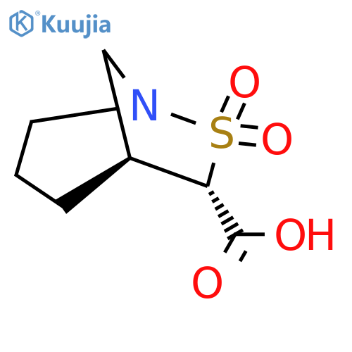 rac-(5R,6R)-7,7-dioxo-7lambda6-thia-1-azabicyclo3.2.1octane-6-carboxylic acid structure