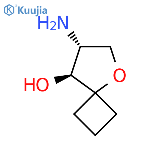 rac-(7R,8S)-7-amino-5-oxaspiro3.4octan-8-ol structure