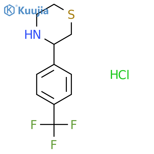 3-(4-(Trifluoromethyl)phenyl)thiomorpholine hydrochloride structure