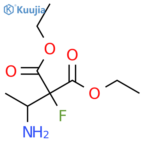 1,3-Diethyl 2-(1-aminoethyl)-2-fluoropropanedioate structure