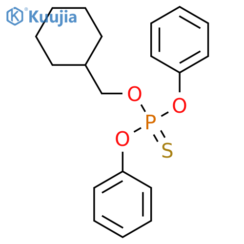 O-cyclohexylmethyl O,O-diphenyl phosphorothioate structure