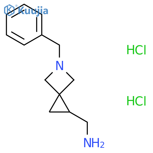 1-{5-benzyl-5-azaspiro2.3hexan-1-yl}methanamine dihydrochloride structure