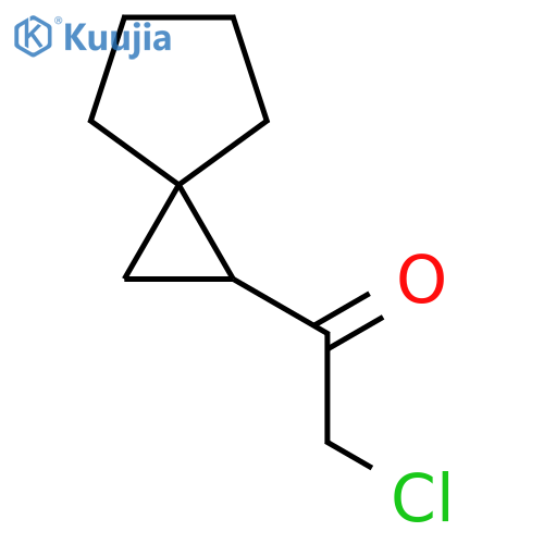 2-Chloro-1-spiro[2.4]heptan-2-ylethanone structure