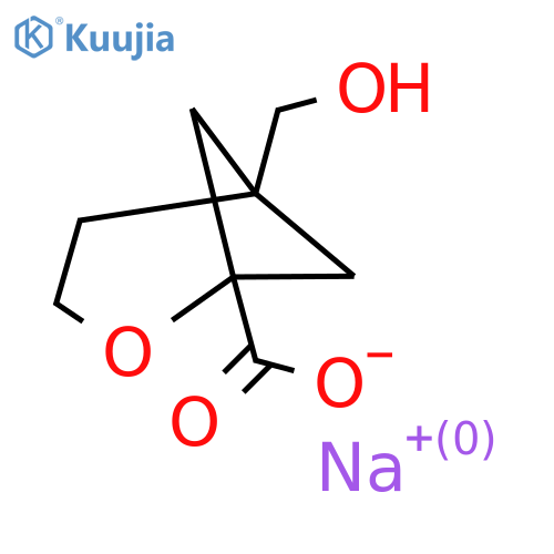 Sodium 5-(hydroxymethyl)-2-oxabicyclo[3.1.1]heptane-1-carboxylate structure