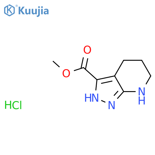methyl 1H,4H,5H,6H,7H-pyrazolo3,4-bpyridine-3-carboxylate hydrochloride structure