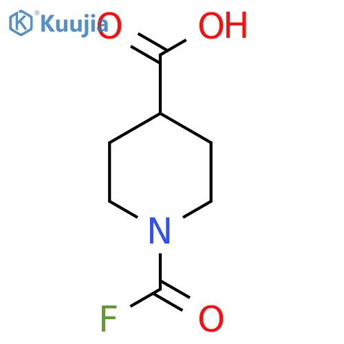1-(carbonofluoridoyl)piperidine-4-carboxylic acid structure