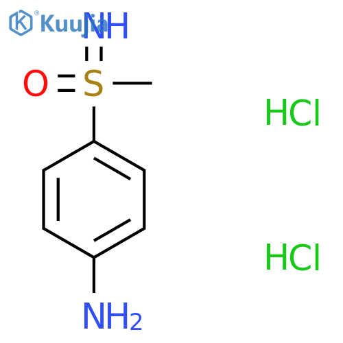 (4-aminophenyl)(imino)methyl-lambda6-sulfanone dihydrochloride structure