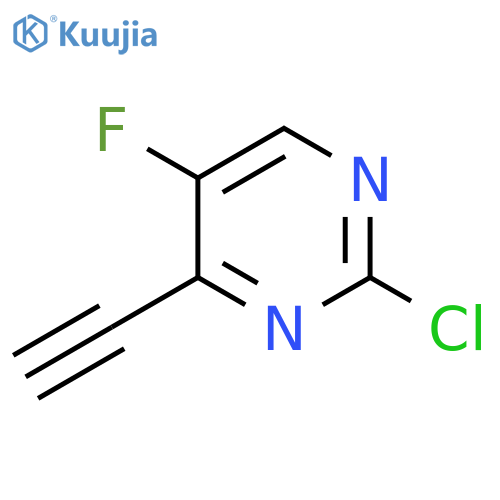 Pyrimidine, 2-chloro-4-ethynyl-5-fluoro- structure
