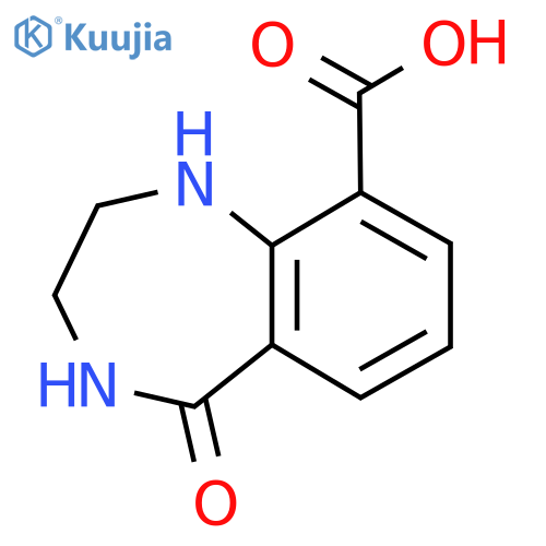 5-oxo-2,3,4,5-tetrahydro-1H-1,4-benzodiazepine-9-carboxylic acid structure