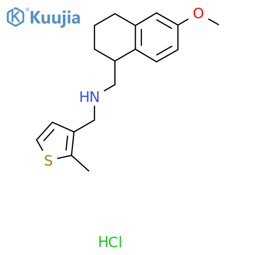 (6-methoxy-1,2,3,4-tetrahydronaphthalen-1-yl)methyl(2-methylthiophen-3-yl)methylamine hydrochloride structure