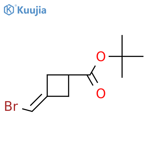Tert-butyl 3-(bromomethylidene)cyclobutane-1-carboxylate structure