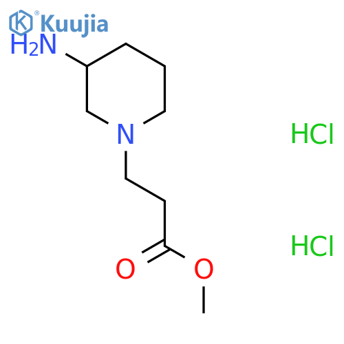 Methyl 3-(3-aminopiperidin-1-YL)propanoate dihydrochloride structure