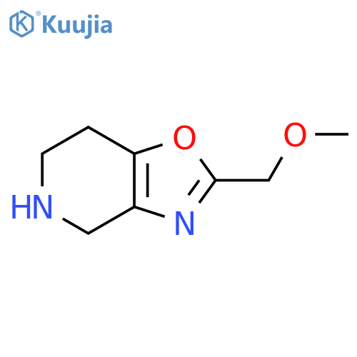 2-(methoxymethyl)-4H,5H,6H,7H-1,3oxazolo4,5-cpyridine structure