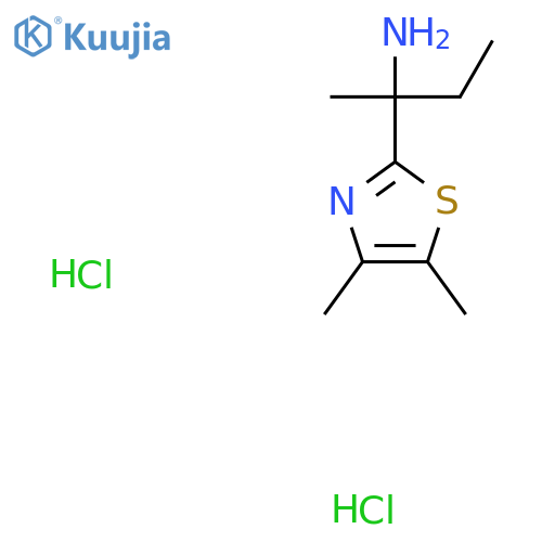 2-(4,5-dimethyl-1,3-thiazol-2-yl)butan-2-amine dihydrochloride structure