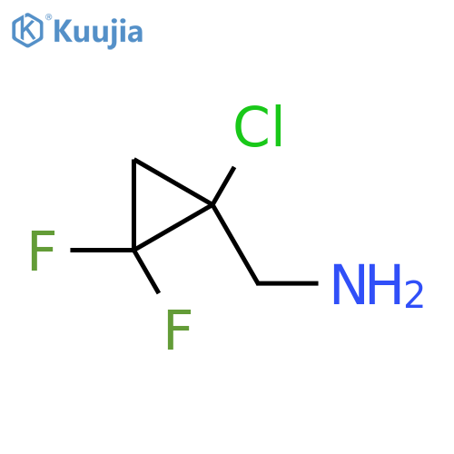 1-(1-Chloro-2,2-difluorocyclopropyl)methanamine structure