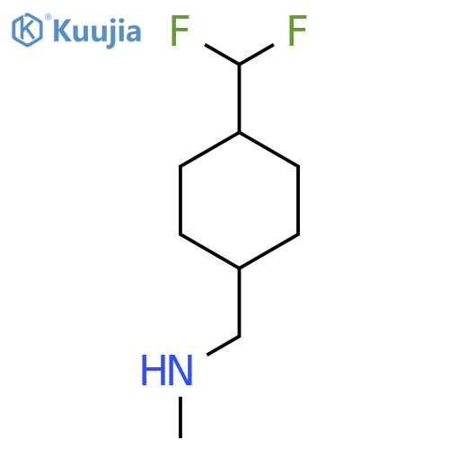 {[4-(Difluoromethyl)cyclohexyl]methyl}(methyl)amine structure