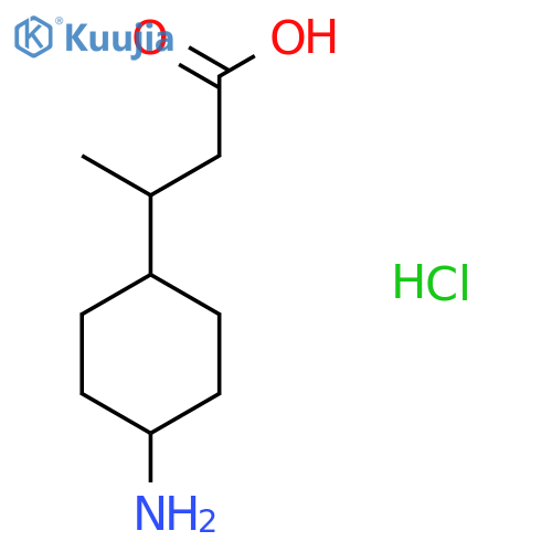 3-(4-aminocyclohexyl)butanoic acid hydrochloride structure