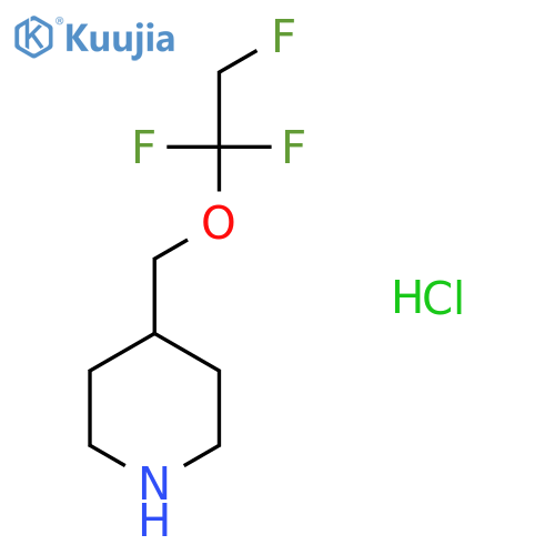 4-(1,1,2-trifluoroethoxy)methylpiperidine hydrochloride structure