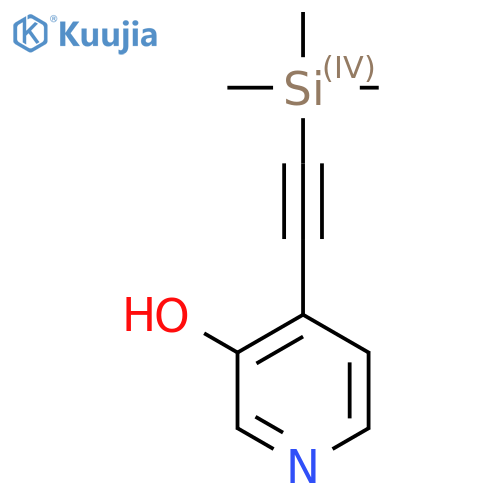 4-[2-(Trimethylsilyl)ethynyl]pyridin-3-ol structure