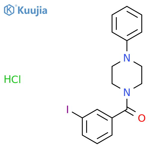 1-(3-iodobenzoyl)-4-phenylpiperazine hydrochloride structure