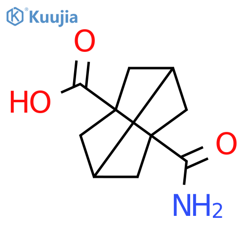 5-carbamoyltricyclo3.3.0.0,3,7octane-1-carboxylic acid structure
