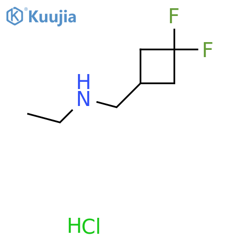(3,3-difluorocyclobutyl)methyl(ethyl)amine hydrochloride structure