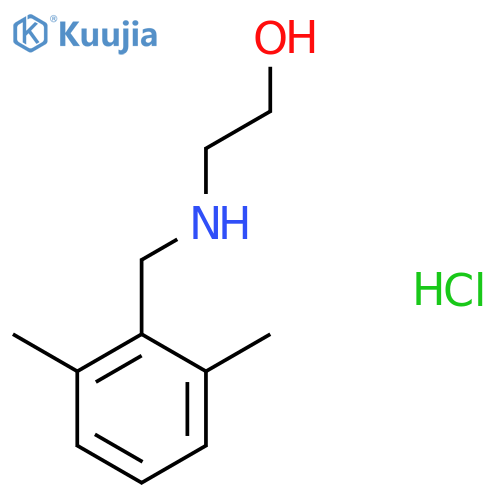 2-{(2,6-dimethylphenyl)methylamino}ethan-1-ol hydrochloride structure
