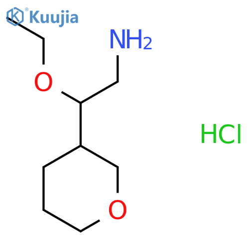 2-ethoxy-2-(oxan-3-yl)ethan-1-amine hydrochloride structure
