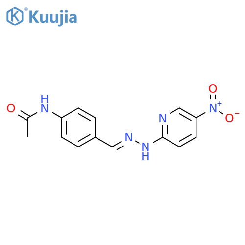Acetamide,N-[4-[[2-(5-nitro-2-pyridinyl)hydrazinylidene]methyl]phenyl]- structure