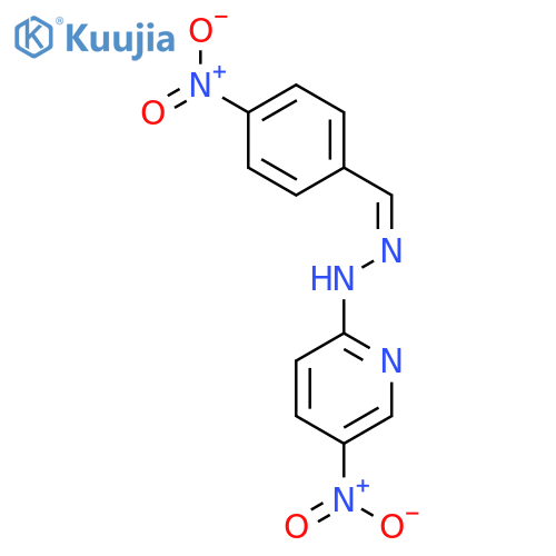 Benzaldehyde, 4-nitro-,2-(5-nitro-2-pyridinyl)hydrazone structure