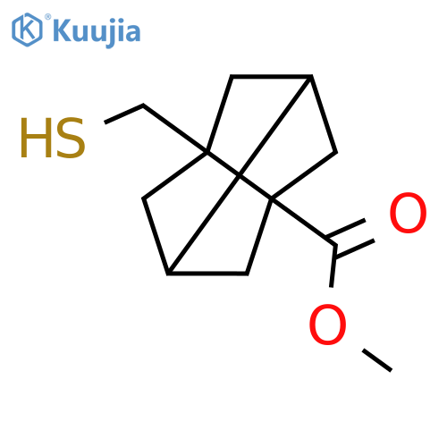 methyl 5-(sulfanylmethyl)tricyclo3.3.0.0,3,7octane-1-carboxylate structure