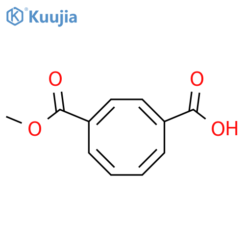 4-(methoxycarbonyl)cycloocta-1,3,5,7-tetraene-1-carboxylic acid structure