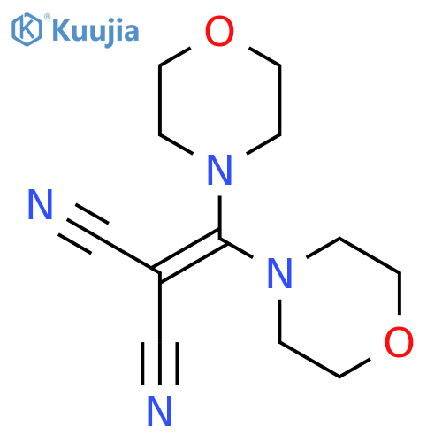 Propanedinitrile, (di-4-morpholinylmethylene)- structure