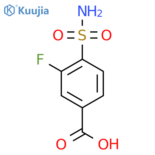 3-Fluoro-4-sulphamoylbenzoic Acid structure