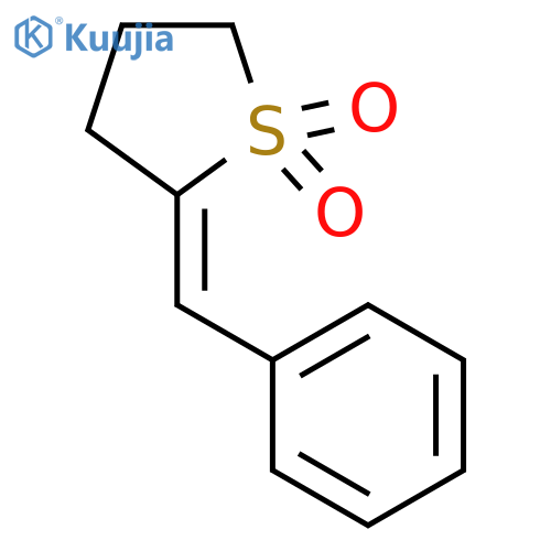 Thiophene,2-benzylidenetetrahydro-, 1,1-dioxide, (Z)- (8CI) structure