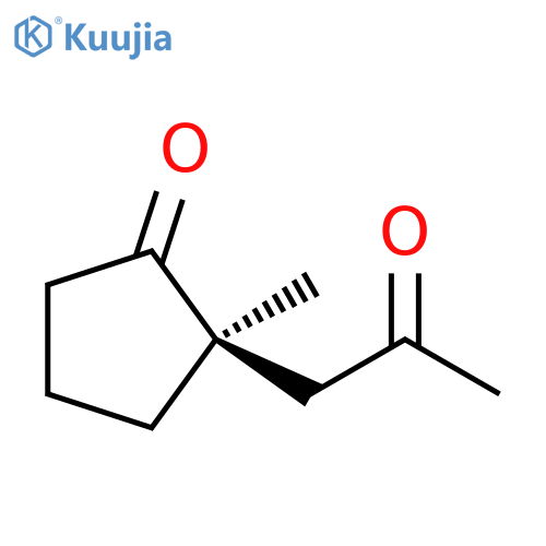 Cyclopentanone, 2-methyl-2-(2-oxopropyl)-, (2R)- structure