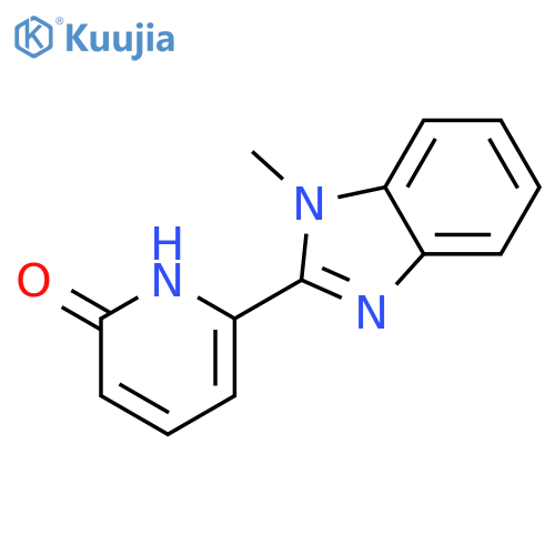 2(1H)-Pyridinone, 6-(1-methyl-1H-benzimidazol-2-yl)- structure