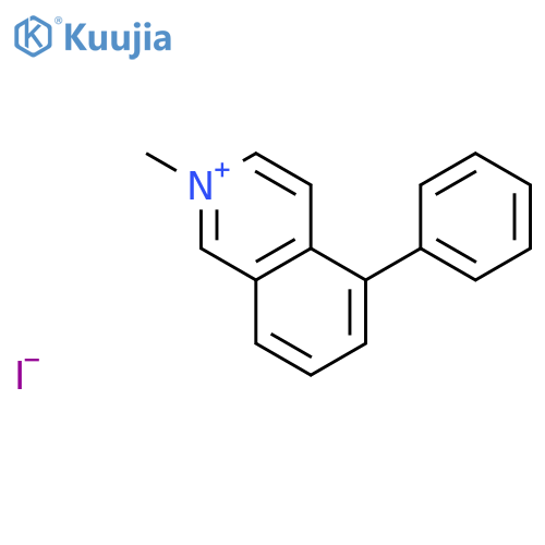 Isoquinolinium,2-methyl-5-phenyl-, iodide (1:1) structure