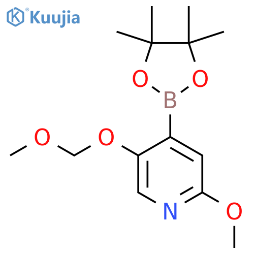 2-Methoxy-5-(methoxymethoxy)-4-(4,4,5,5-tetramethyl-1,3,2-dioxaborolan-2-yl)pyridine structure