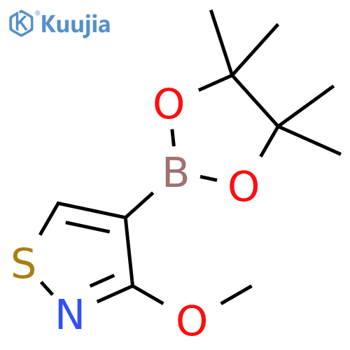 Isothiazole, 3-methoxy-4-(4,4,5,5-tetramethyl-1,3,2-dioxaborolan-2-yl)- structure