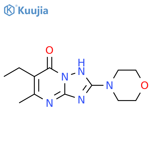 [1,2,4]Triazolo[1,5-a]pyrimidin-7(1H)-one, 6-ethyl-5-methyl-2-(4-morpholinyl)- structure