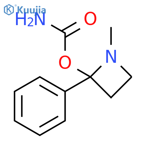 2-Azetidinol,1-methyl-2-phenyl-,carbamate(ester)(8CI) structure