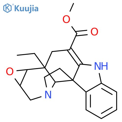 Aspidospermidine-3-carboxylicacid, 2,3-didehydro-6,7-epoxy-, methyl ester, (5a,6b,7b,12R,19a)- structure