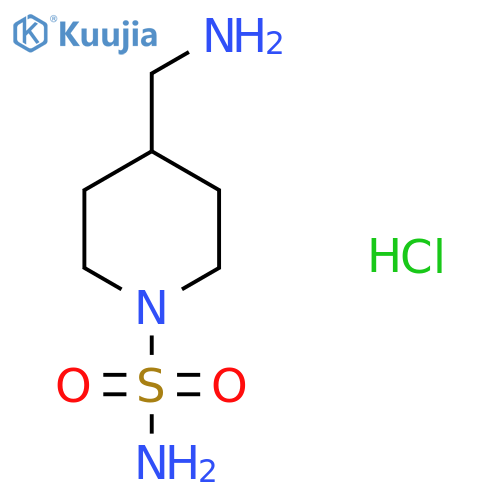 4-(Aminomethyl)piperidine-1-sulfonamide hydrochloride structure