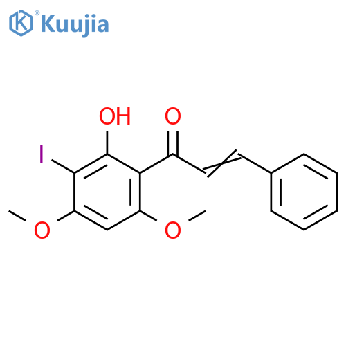2-Propen-1-one, 1-(2-hydroxy-3-iodo-4,6-dimethoxyphenyl)-3-phenyl- structure
