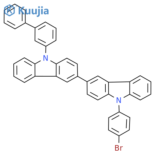 9-([1,1'-Biphenyl]-3-yl)-9'-(4-bromophenyl)-9H,9'H-3,3'-bicarbazole structure