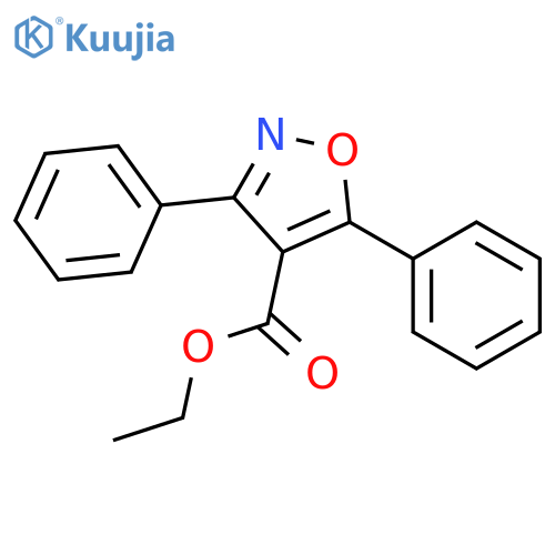 4-Isoxazolecarboxylic acid, 3,5-diphenyl-, ethyl ester structure
