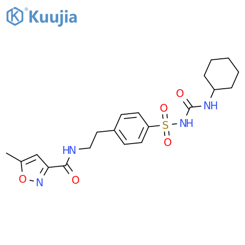 3-Isoxazolecarboxamide,N-[2-[4-[[[(cyclohexylamino)carbonyl]amino]sulfonyl]phenyl]ethyl]-5-methyl- structure